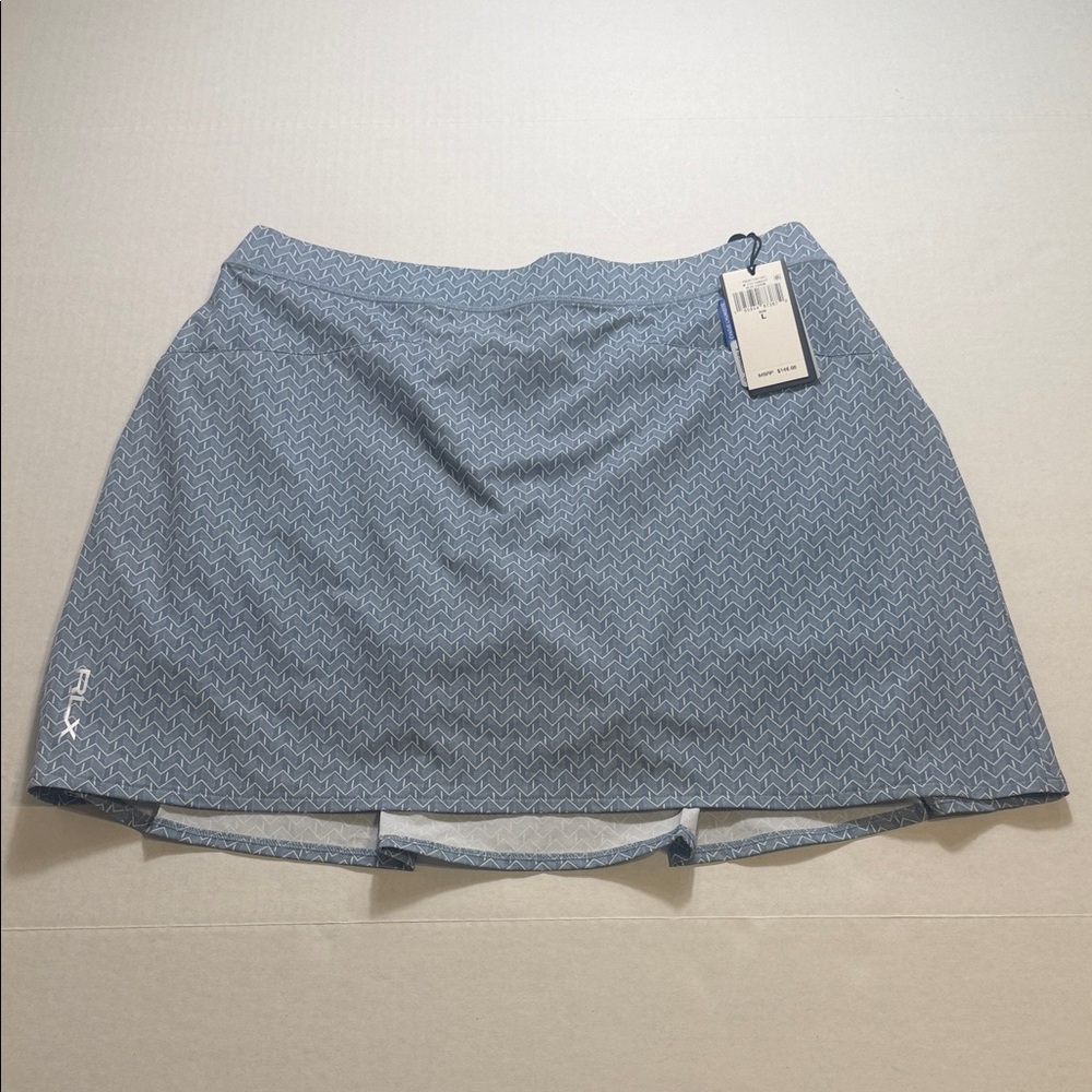 RLX Ralph Lauren Golf Skort Chevron Print Large Blue